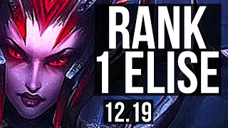 ELISE vs EVE (JNG) | Rank 1 Elise, 1.4M mastery, Rank 10, 13/3/6 | EUW Challenger | 12.19