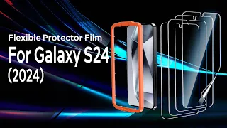 Samsung Galaxy S24 Hybrid Film Screen Protector Installation Effect Video | AACL