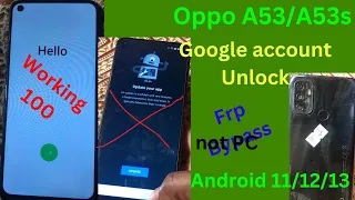 Oppo A53 Frp Bypass Android 13 | Oppo A53 Frp Bypass TalkBack Not Working | Oppo A53 Frp Bypass 2024