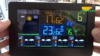Station météo connectée TOMTOP à 50€, grand écran et  WIFI pour sauver les mesures + météo à 5 jours