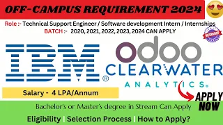 IBM Off-Campus Hiring😍| Software Engineer Job/Internships | Salary 4LPA🔥 #jobswithshubham