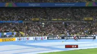 2011 IAAF World Championships 4 x 100m Final WR 37.04