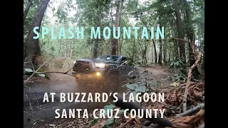 Off roading “Splash Mountain” in the redwood mtns of Santa Cruz, California