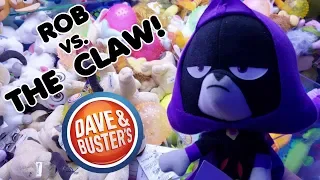 Finally Playing The Claw Machine At Dave and Busters | Rob Vs. The Claw