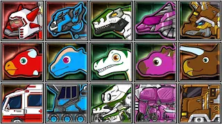 Jurassic Dig + Dino Robot Corps - Ankylosaurus/Apatosaurus/Velociraptor/Stegosaurus/Triceratops