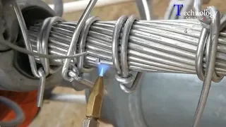 Amazing Welding Skills For Connecting Large Power Cables, Manufacturing Process Inside The Factory