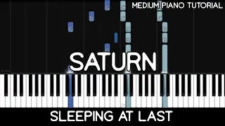 Sleeping at Last - Saturn (Medium Piano Tutorial)