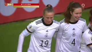 Frauenfussball WM 2023 Quali Deutschland   Portugal 2  Halbzeit