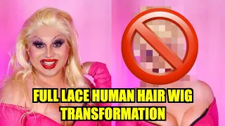 FULL LACE HUMAN HAIR WIG TRANSFORMATION