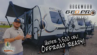 2024 Updated Rockwood Geo Pro G19FD - Lightweight Couple's Coach w/ Murphy Bed! Colorado RV Dealer