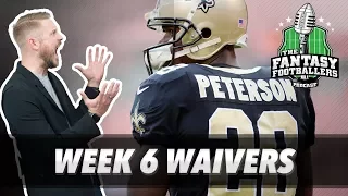 Fantasy Football 2017 - Week 6 Waivers & QB Streamers, Breaking News - Ep. #454