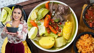 The Best AUTHENTIC CALDO DE RES | Hearty Beef and Vegetables Mexican Soup