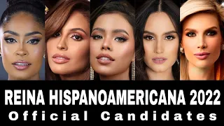 REINA HISPANOAMERICANA 2022 | Official Candidates