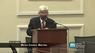 07/21/20 Metro Council Meeting July 21, 2020