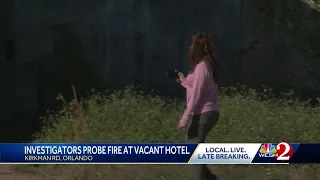 4 rescued from fire at abandoned Orlando hotel