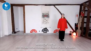 Yang style Tai Chi 8 form MIRROR VIEW by Patrizia with moves names in EN, FR & ES