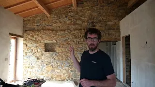 #65 Pointing our Stone Wall | Old House Renovation in Italy