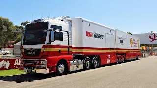 Best of MAN trucks hauling race cars in Australia