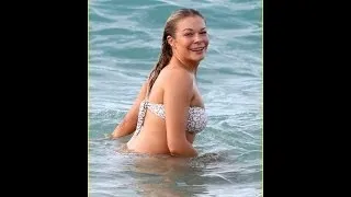 LeAnn Rimes Rocks White Bikini on Super Bowl Sunday!