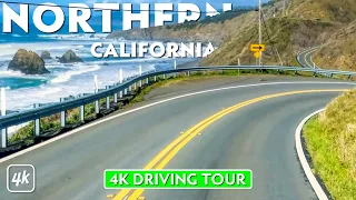 SCENIC DRIVE – NORTHERN CALIFORNIA COAST – 4K ULTRA HD Road Trip