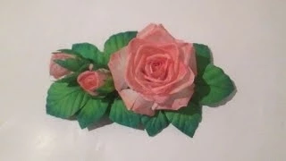 DIY / Роза из ткани / "Летний вечер" ( 2 часть) / Цветы из ткани / fabric flowers with his own hands