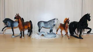 АРАБСКИЕ ЛОШАДИ,ФРИЗ,ЕДИНОРОГ!ARABIAN HORSES,FRIESIAN, UNICORN-Распаковка БРЕЕР/БРЕЙЕР/BREYER/HORSES