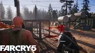 Far Cry 5: Epic Stealth Action Outpost Liberation Gameplay - Compilation Vol.9 (No Hud)