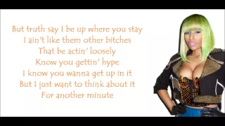 Nicki Minaj - Letting Go (Dutty Love) Verse Lyrics Video