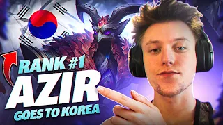 RANK 1 AZIR GOES TO KOREA | ONLY Azir from Unranked to Challenger ep 3