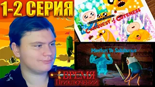 ВРЕМЯ ПРИКЛЮЧЕНИЙ (Adventure time) 3 сезон 1-2 серия | Реакция | Astashkins