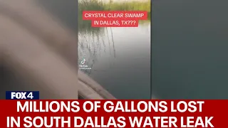 Dallas begins repairs on water pipe that leaked millions of gallons of water