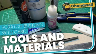 Scratch building with card - tools and materials