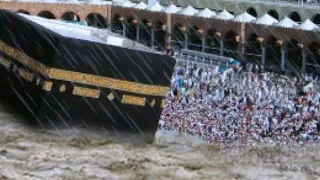 5 minutes ago! Mecca faces severe rain and flooding, Kaaba has not seen such climate change