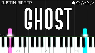 Justin Bieber - Ghost | EASY Piano Tutorial