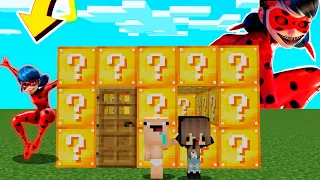 CASA BEBE NOOB LUCKY BLOCKS VS LADYBUG 😱 LADYBUG.EXE VS BEBE NOOB EN MINECRAFT TROLL