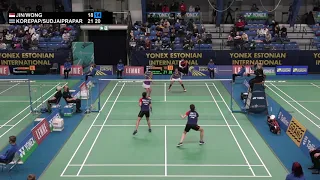 Match point - Jin / Wong vs Korepap / Sudjaipraparat - WD, SF – Estonian Intl. 2022