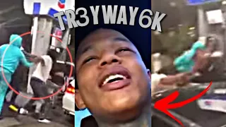 TREYWEY6K GETS JUMPED GOES LIVE TR3YWAY6K TALKS ABOUT GETTING JUMPED #live #viral #fight #rapper