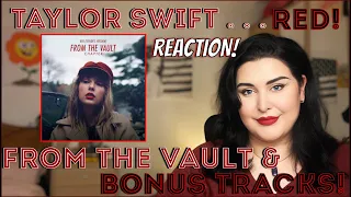 Taylor Swift  - RED (Bonus & Vault Tracks) REACTION!