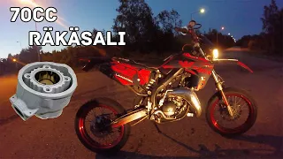 Rieju Drac 70cc Airsal Burnout + Muuta