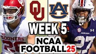 Oklahoma at Auburn - Week 5 Simulation (2024 Rosters for NCAA 14)