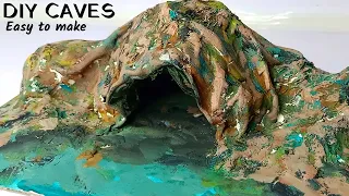 How to make caves for school project | DIY Caves | Mini Caves for decoration | Mountain Caves