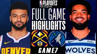 TIMBERWOLVES VS NUGGETS FULL GAME HIGHLIGHTS GAME 7 | May 20, 2024 | NBA Playoffs 2k24