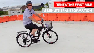 Riding an ebike for the first time!