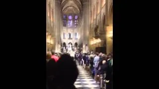 Easter Sunday Mass at Notre Dame Cathedral, Paris