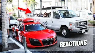 How People React to Airing out a Bagged R8 in Beverly Hills [Ultra Roadtrip Ep.7]