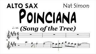 Poinciana Alto Sax Sheet Music Backing Track Play Along Partitura