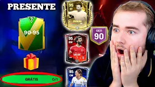 🔥GANHEI JOGADOR GRÁTIS 90-95 DE GER🔥VALEU EA SPORTS PELO PRESENTE NO FC MOBILE