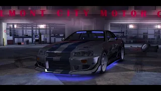 Paul Walker 2F2F Nissan Skyline R34 GTR Customization - Need for Speed Carbon Redux V3