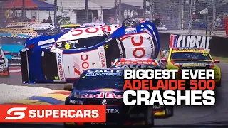 Biggest ever Adelaide 500 crashes | Supercars 2022