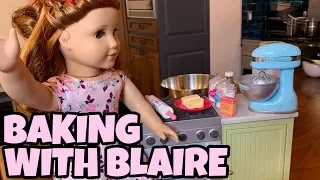 Baking Cookies With American Girl Doll Blaire Wilson